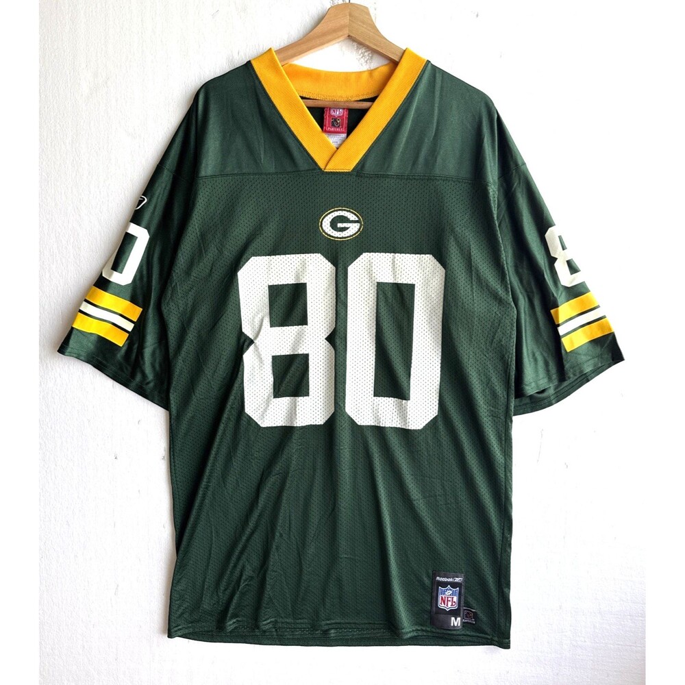 Vtg Reebok Green Bay Packers Donald Driver 80 Jersey Men M Green NFL Football